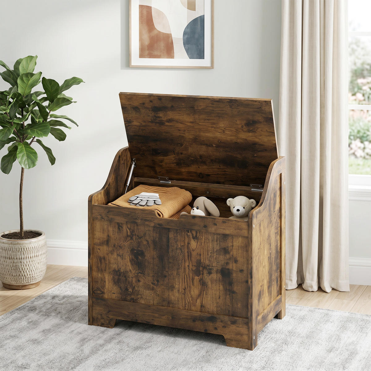 MEHRZWECKSCHRANK Rostfarben 38.0/56.5/56.0 cm - Rostfarben, Holzwerkstoff (56.5/56/38cm)