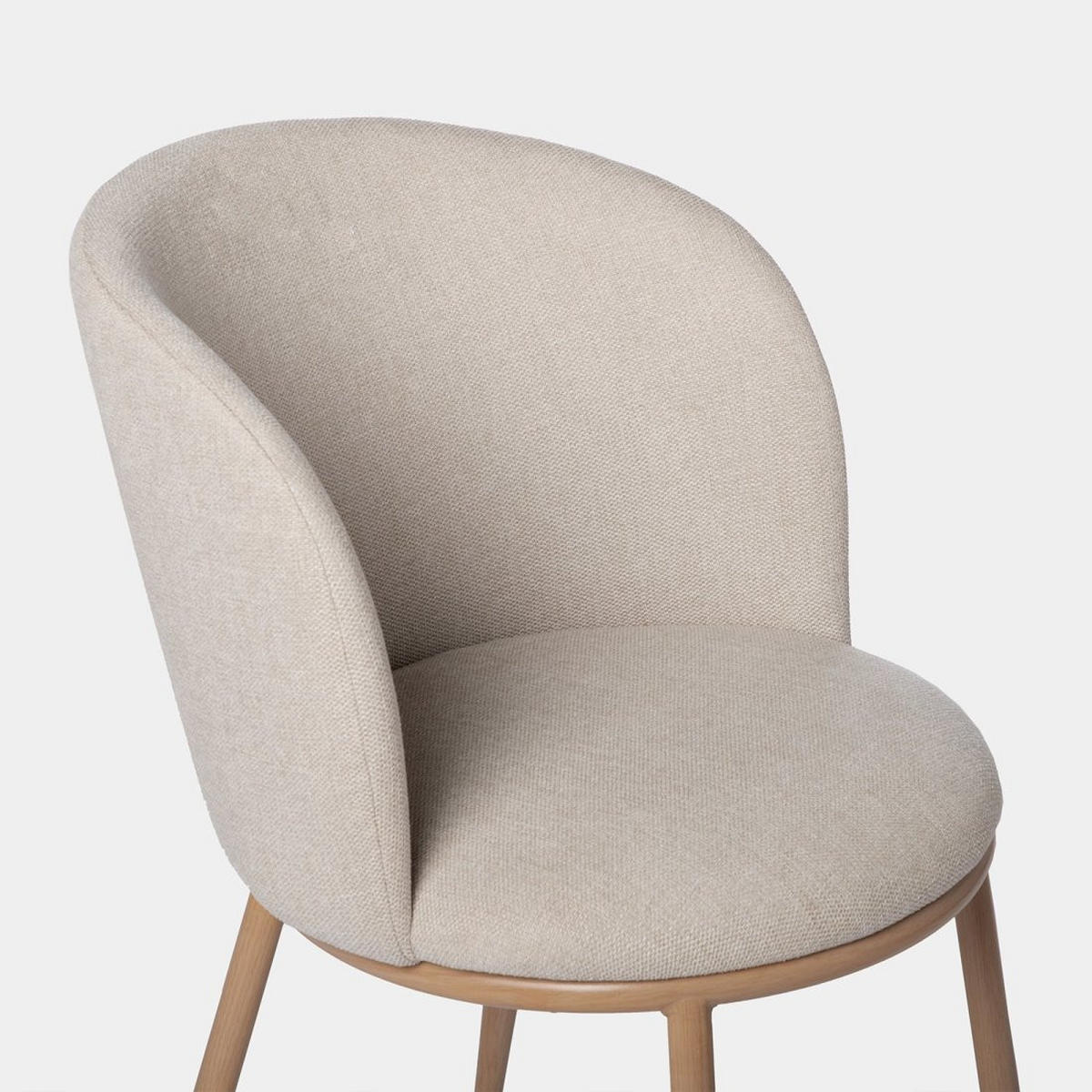 ESSZIMMERSTUHL Nolan Beige 51 cm x 80 cm - Beige, Textil (51/80/57cm) - Klast Home