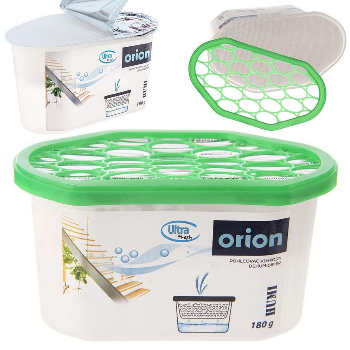 FEUCHTIGKEITSABSORBER Ultra Fresh weiß - Weiß, Kunststoff (8.5/8.5/15cm) - Orion 