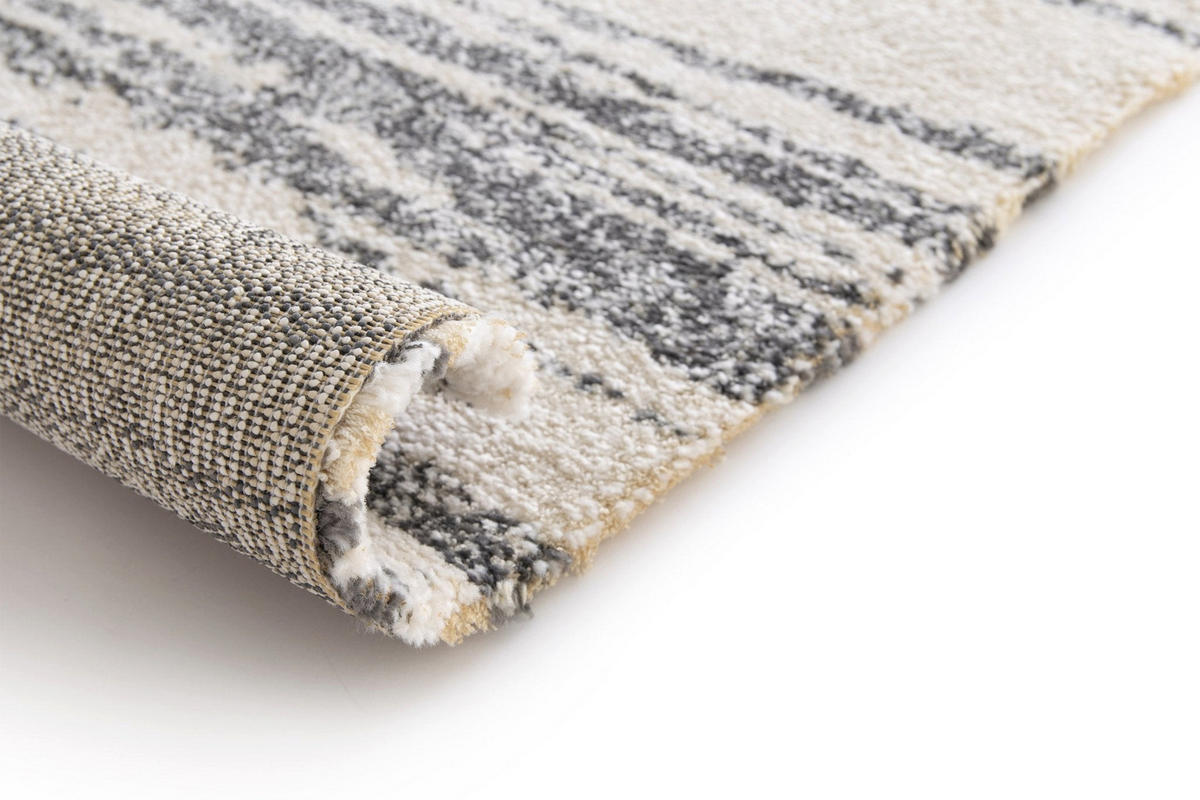 TEPPICH ultraweich Design grau - Grau, Textil (160/230cm) - AFK Living