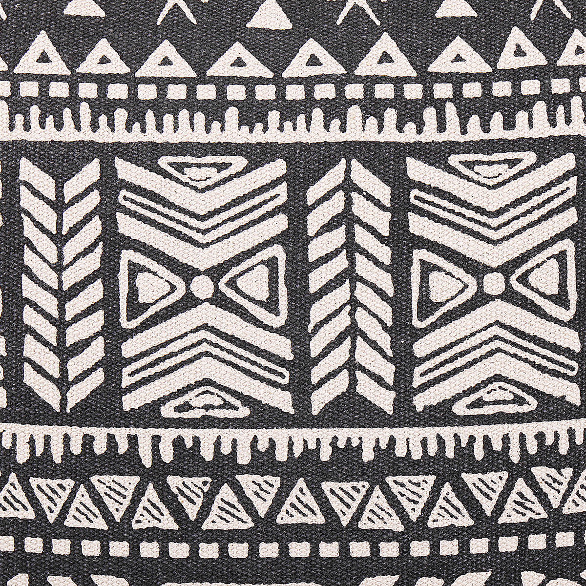 DEKOKISSEN 2er-Set Schwarz 45/45 cm Sirvan - Schwarz, Naturmaterialien/Textil (45/45cm) - Beliani