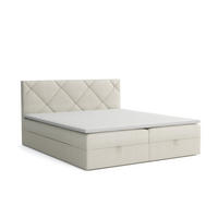 BOXBETT Panama 140x200 Beige - Beige, Textil/Metall (140/200cm) - VLR BEDS