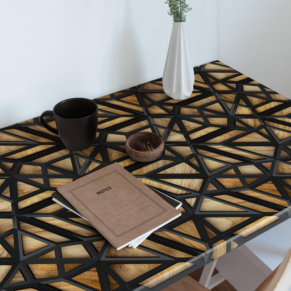 MÖBLAUFKLEBER 100x50 cm braun - Hellbraun, Kunststoff (100/50/0.1cm) - Wallfluent