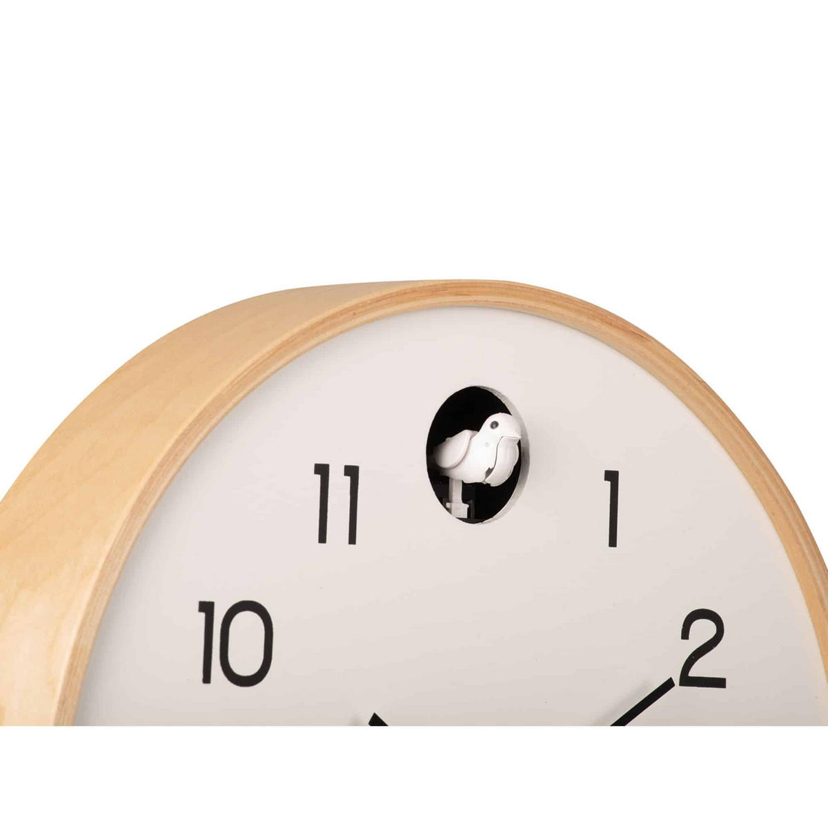 WANDUHR Natural Cuckoo Ø31,5 cm - Weiß, Holz (31.5/31.5/2cm) - Karlsson