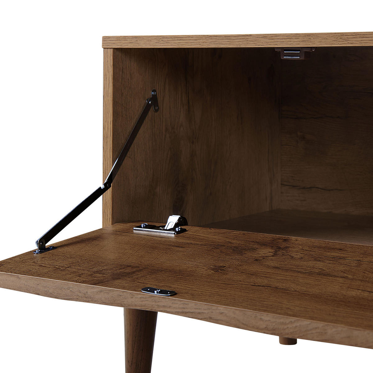 TV-MÖBEL Dunkler Holzfarbton Kayan - Dunkelbraun, Holzwerkstoff (160/46/40cm) - Beliani