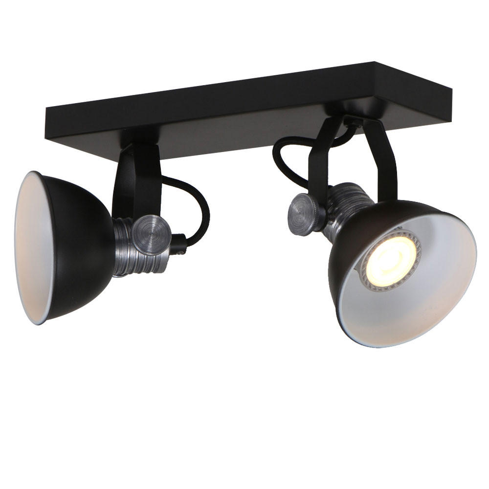 LED DECKENLEUCHTE BROOKLYN Rostbraun Metall - Braun, Metall (29/10/18cm)