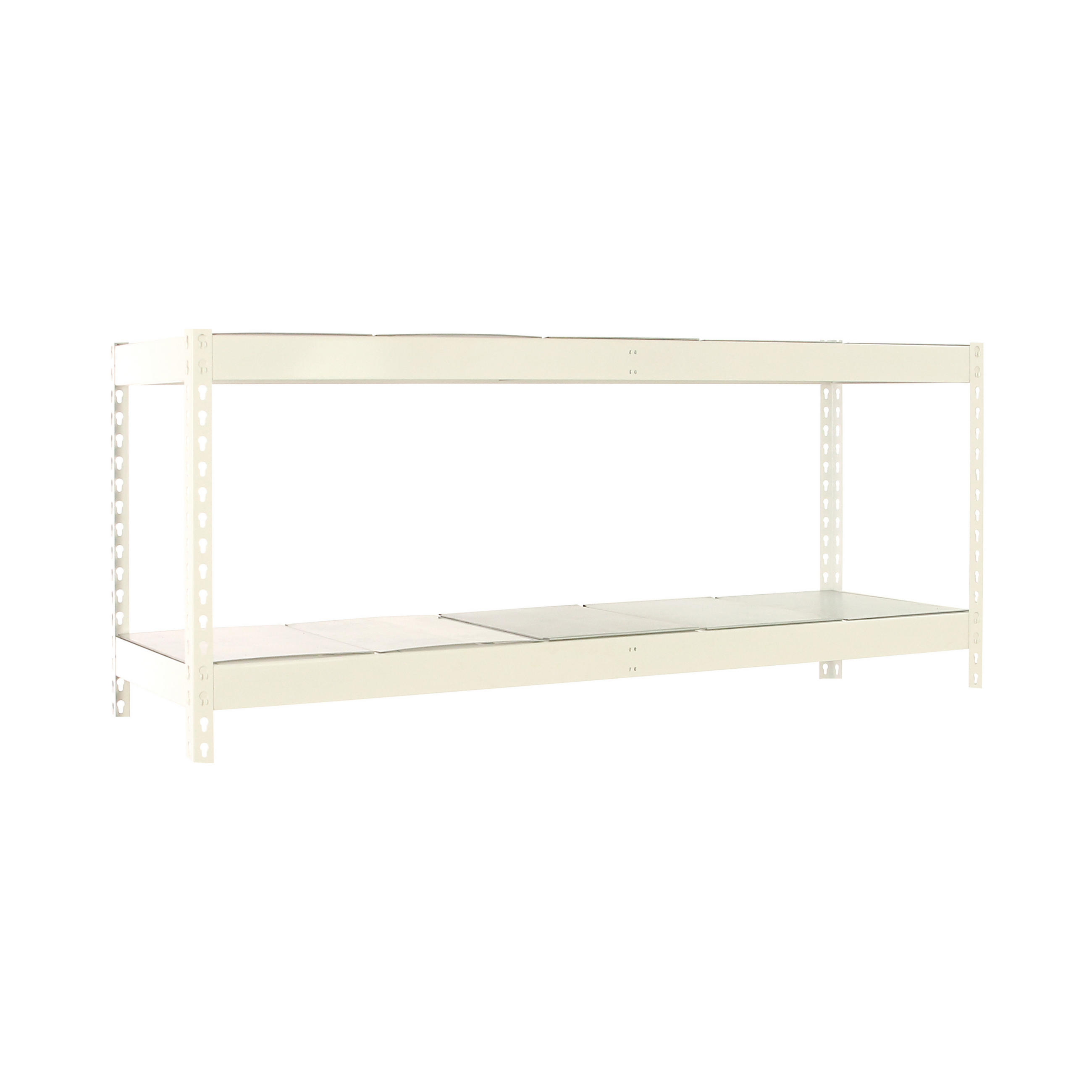 SCHWERLASTREGAL Mini Metal Yeti Two HxBxT 90 x 150 x 45 cm Fachlast 400 kg Weiß - Weiß, Metall (150/90/45cm) - PROREGAL