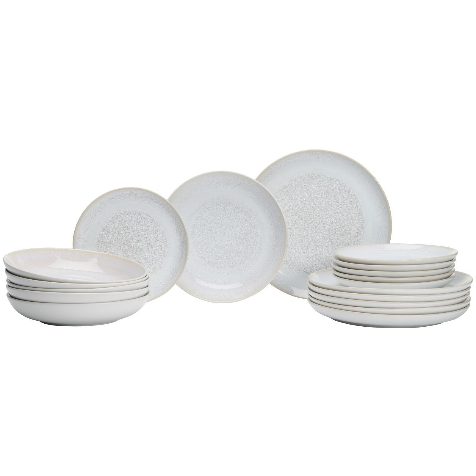 TELLER-SET Laredo beige 18er Set - Beige, Keramik (1/1/1cm) - Ritzenhoff Breker