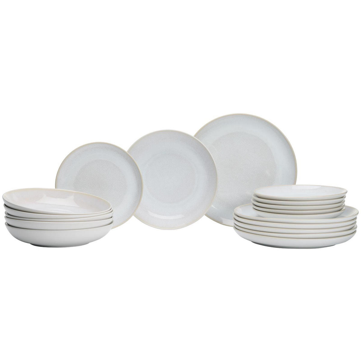TELLER-SET Laredo beige 18er Set - Beige, Keramik (1/1/1cm) - Ritzenhoff Breker