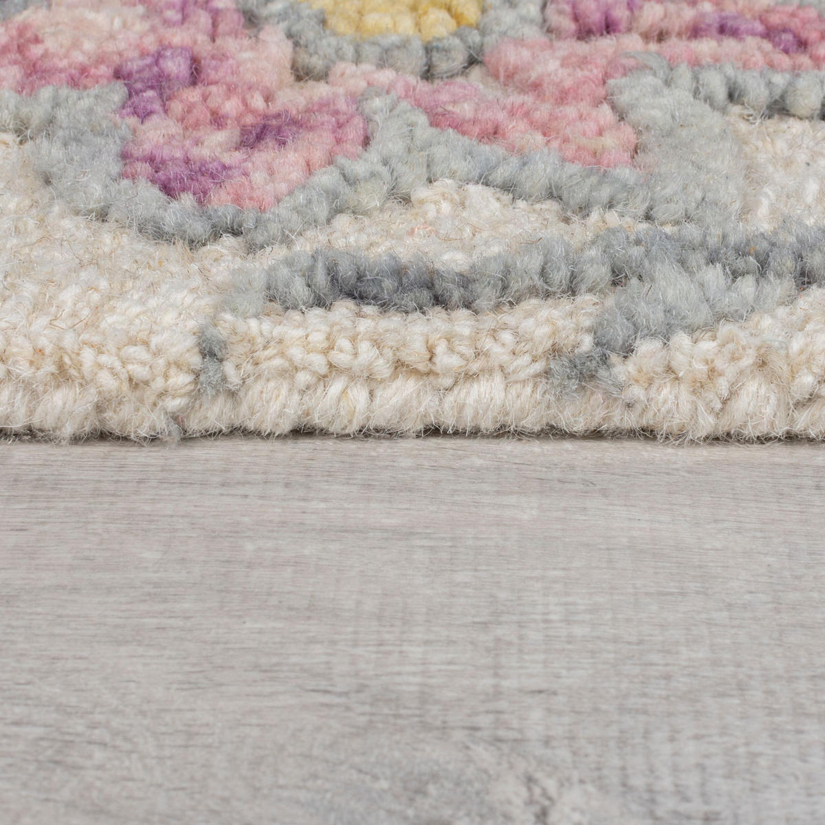 WOLLTEPPICH Botanisch Floral mit Aquarell-Effekt, Wohnzimmer Multicolor Rechteckig 160x230 - Multicolor, Textil (160/230cm) - KADIMA DESIGN