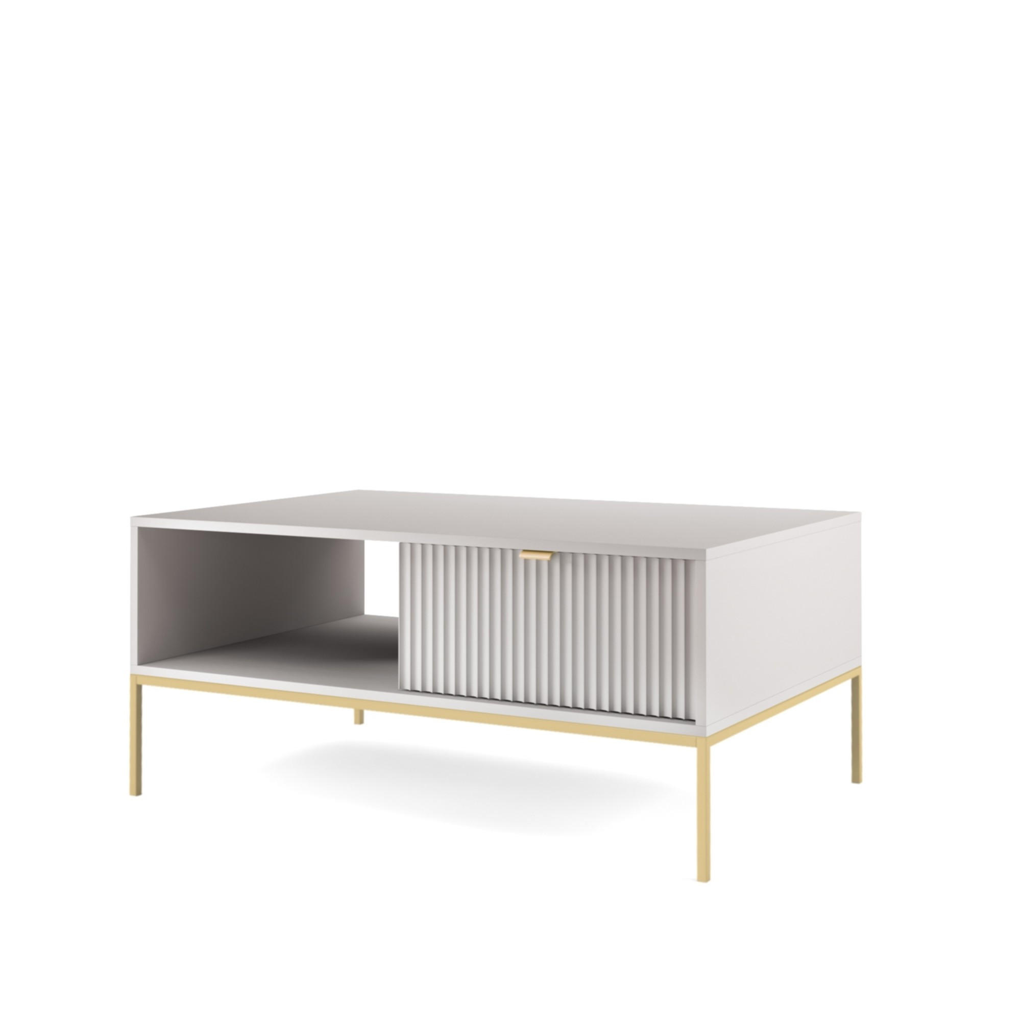 Masseno Couchtisch Grau 104x46x68 cm