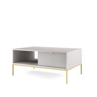 COUCHTISCH STELLARE 104/46/68 cm Grau - Grau, Holzwerkstoff (68/104/46cm) - MASSENO