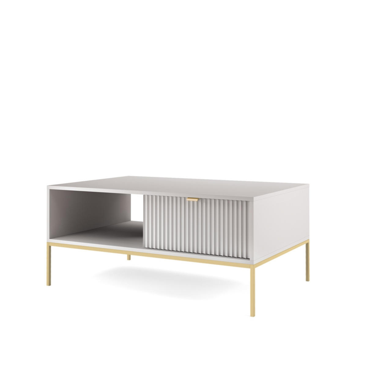 COUCHTISCH STELLARE 104/46/68 cm Grau - Grau, Holzwerkstoff (68/104/46cm) - MASSENO