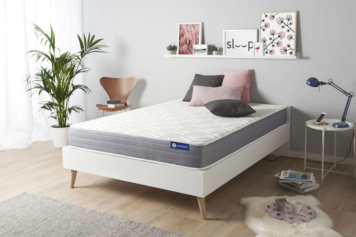 MATRATZE Actimemo dream Memory-Schaum 140 x 190 cm h2 - Weiß, Textil (140/190cm) - ACTISOM