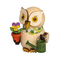 DEKOFIGUR Holzfigur Minieule Gärtner 7cm - Multicolor, Holz (5/7/5cm)