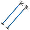 TELESKOPSTÜTZEN 2er Set, mit Schnellspannsystem, blau - Blau, Metall - tectake