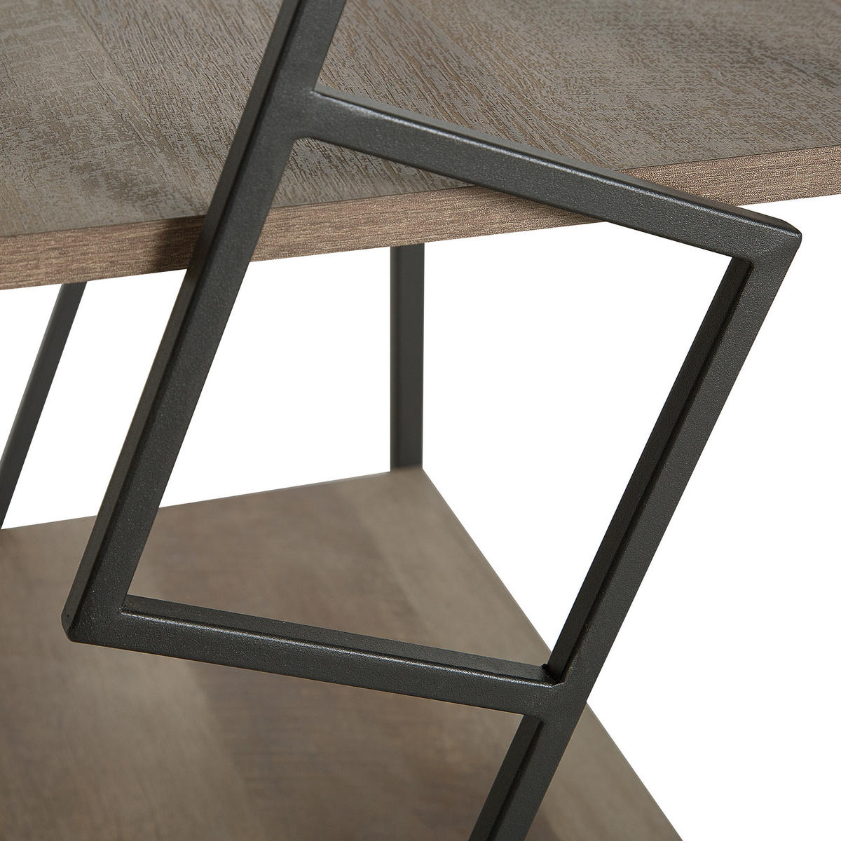 REGAL 4 Fächer Forres - Dunkelbraun, Holzwerkstoff (64/143/40cm) - Beliani