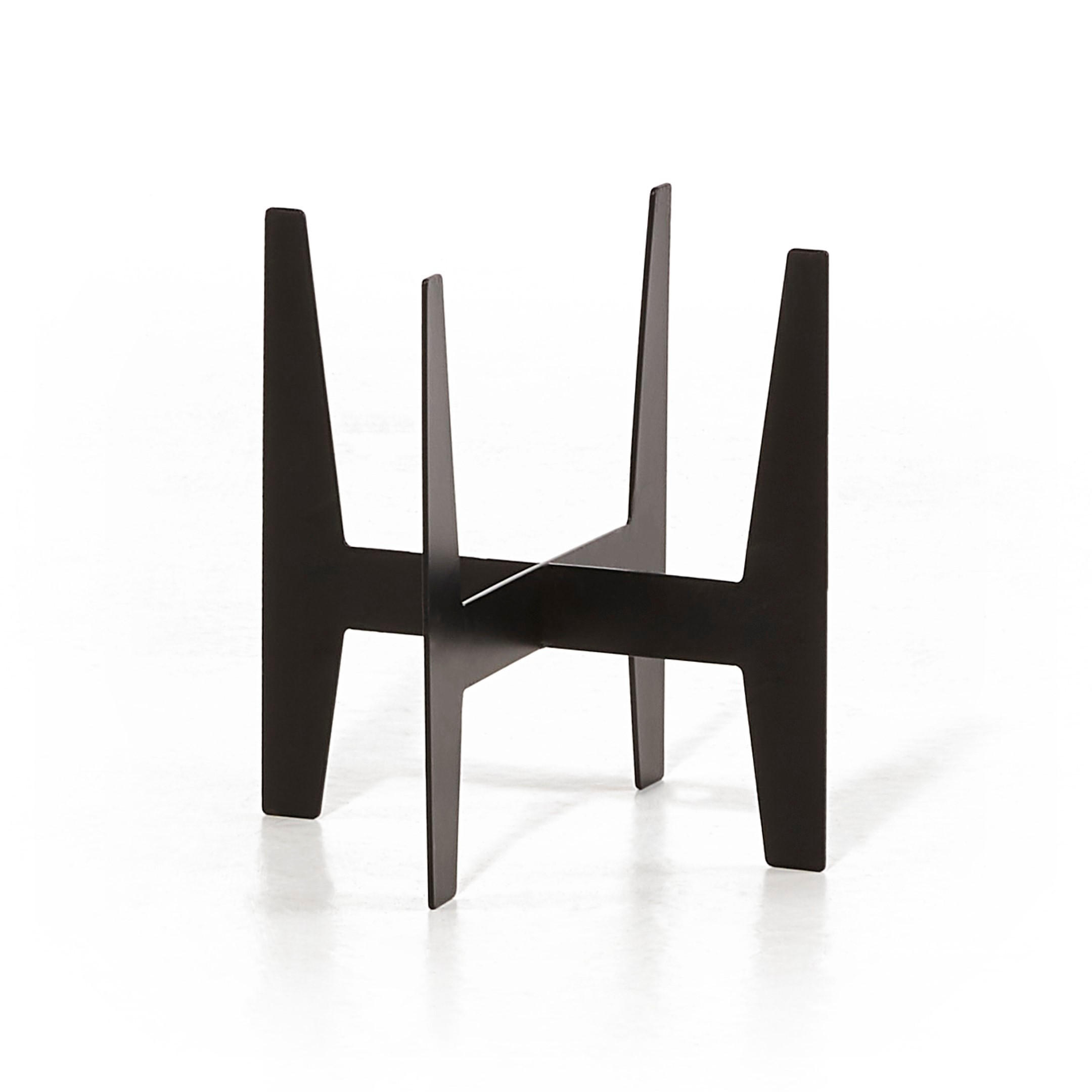 STELZEN für Blumentöpfe 22/22 cm Schwarz - Schwarz, Kunststoff (22/22cm) - Ecopots