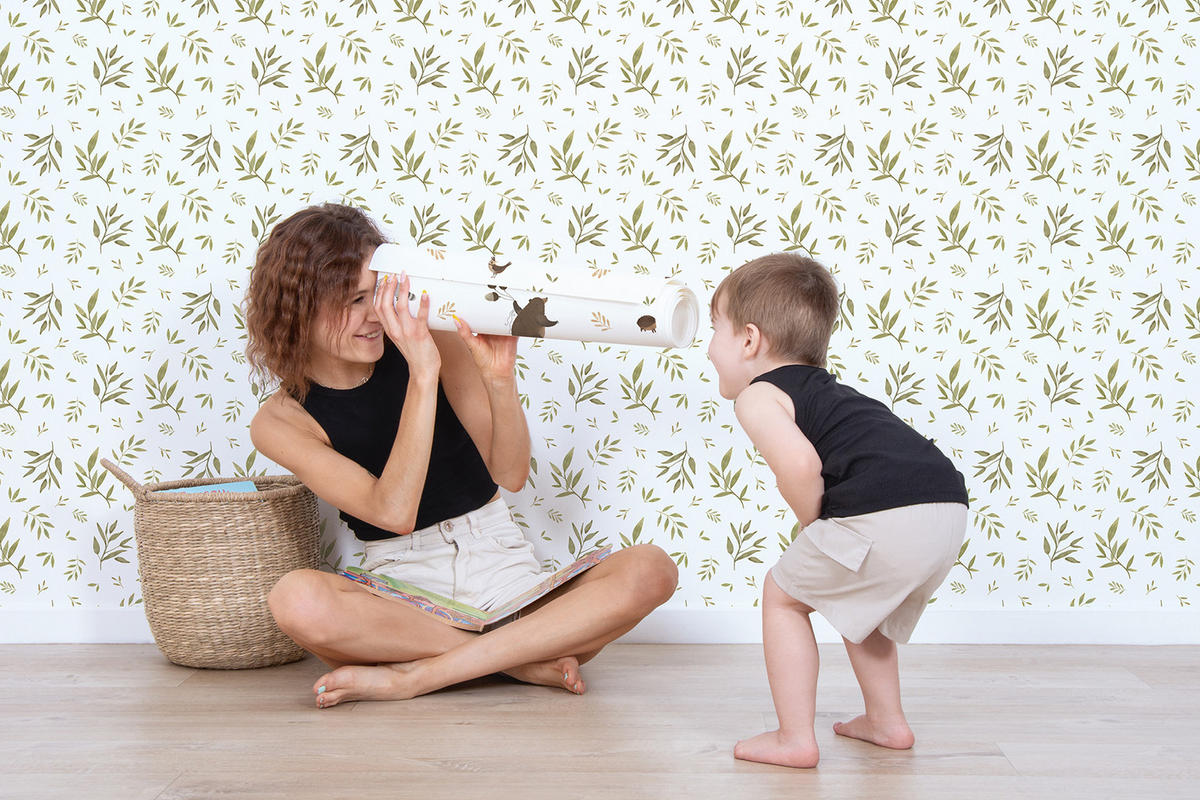 VLIESTAPETE Norwood, Laub 50cm x 10m, grün - Grün, Papier (50/1000cm) - Lilipinso