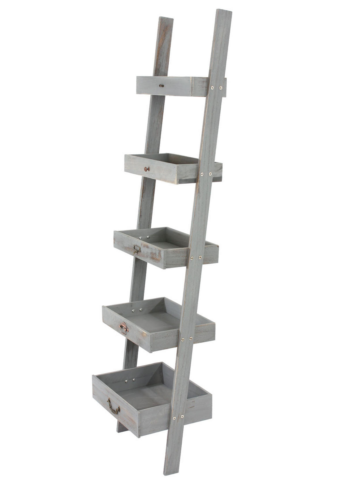 PFLANZREGAL BLUMENSTÄNDER Grau - Grau, Holz (43/169/32cm) - MCW