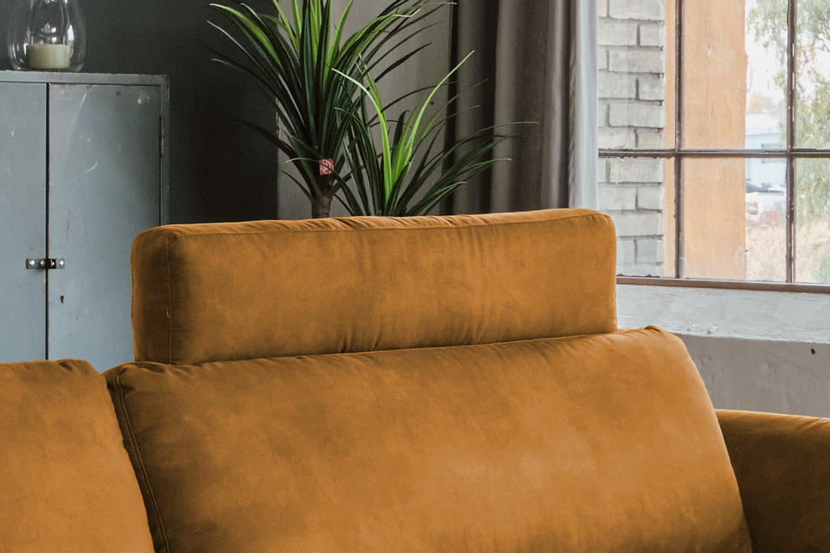 KOPFSTÜTZE MALTA Braun Webstoff - Braun, Textil (100/23/15cm) - KAWOLA