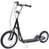KINDERROLLER, Schwarz/Rosa, Stahl+ Gummi - Schwarz, Metall (135/58/100cm) - HOMCOM