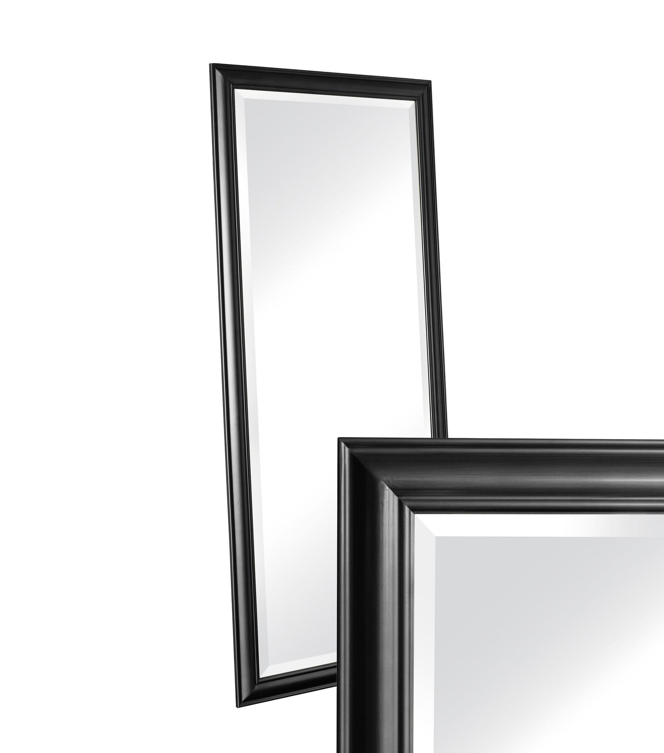 WANDSPIEGEL XL 180x80 cm, Schwarz, Holz - Schwarz, Holz (80/180/80cm) - dasmöbelwerk