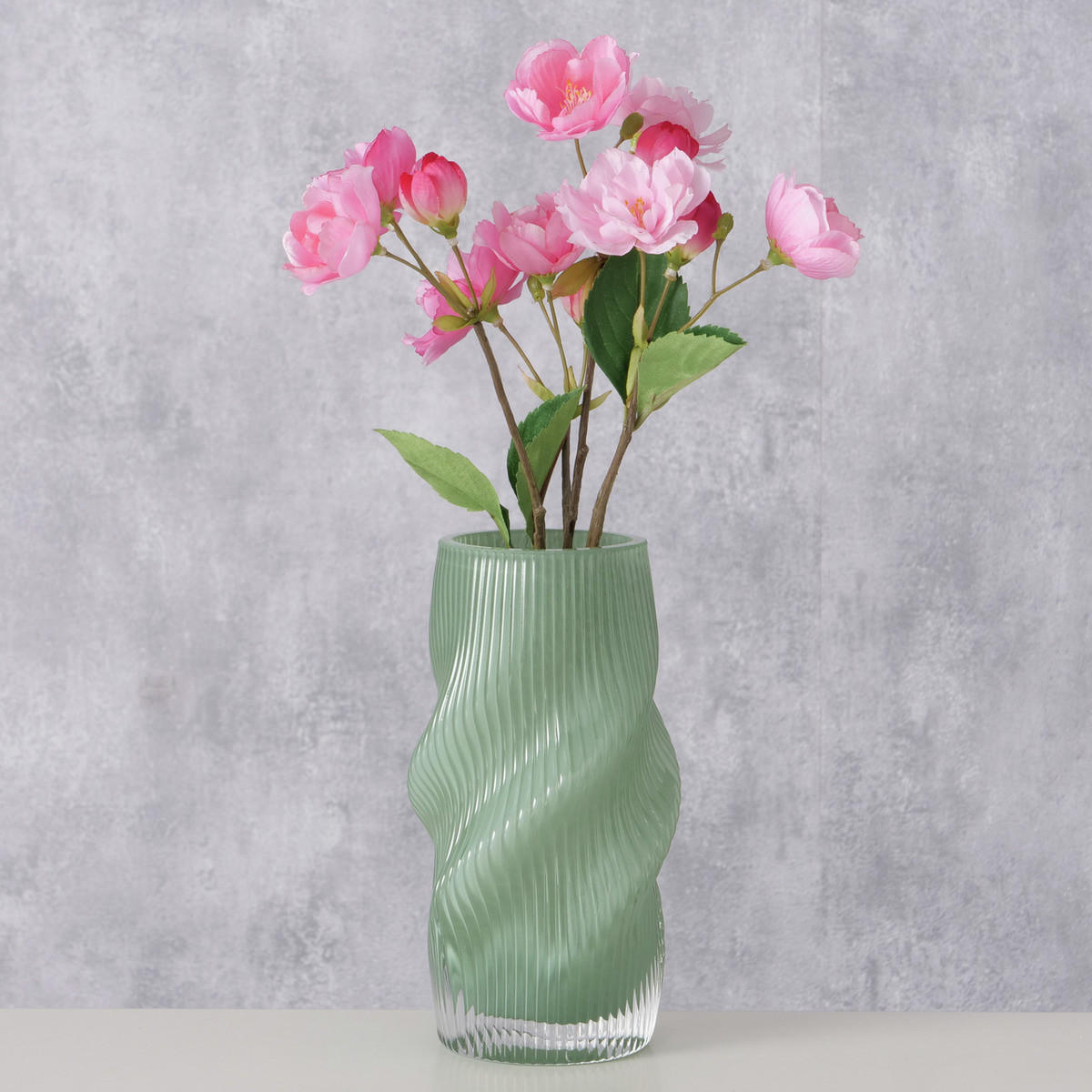 VASE Glas Verese 30 cm - Grün, Glas (10.5/18.7cm) - Boltze Home