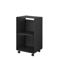 SCHALLPLATTENREGAL Tower schwarz 40/73/38 cm - Schwarz, Metall (40/74/38cm) - Yamazaki