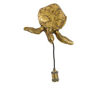WANDLEUCHTE Schildkröte Bronze 35/26/20 cm - Bronzefarben, Kunststoff (26/20/35cm) - Light & Living