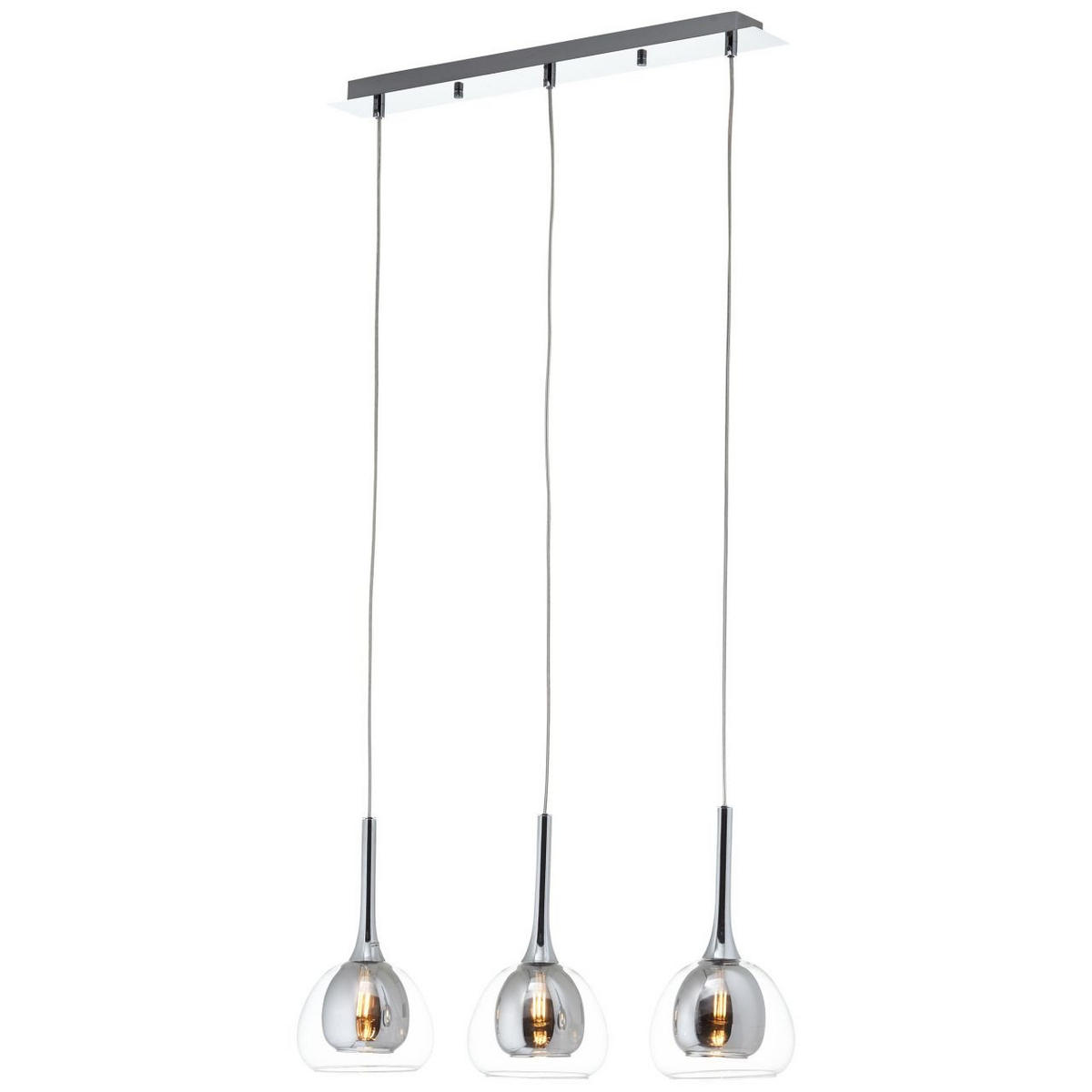 PENDELLEUCHTE Hadan 85573/20 - Chromfarben, Metall (16/66/120cm) - Brilliant