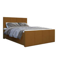 BOXBETT Milano Bonellfederkern inkl. 7-Zonen Topper T-30 - BOXBETT mit Bettkasten - Orange, Holz/Holzwerkstoff (120/200cm) - Best For Home