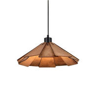 PENDELLEUCHTEN,HOLZ, 12 W, 40 cm Durchmesser - Braun, Metall (40/40/10cm) - Weltevree