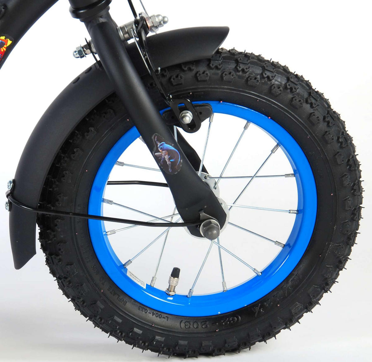 KINDERFAHRRAD DC Batman - Jungen - 12 Zoll - Rücktritt + Handbremse - Schwarz - Schwarz, Metall (39cm) - TPFSports