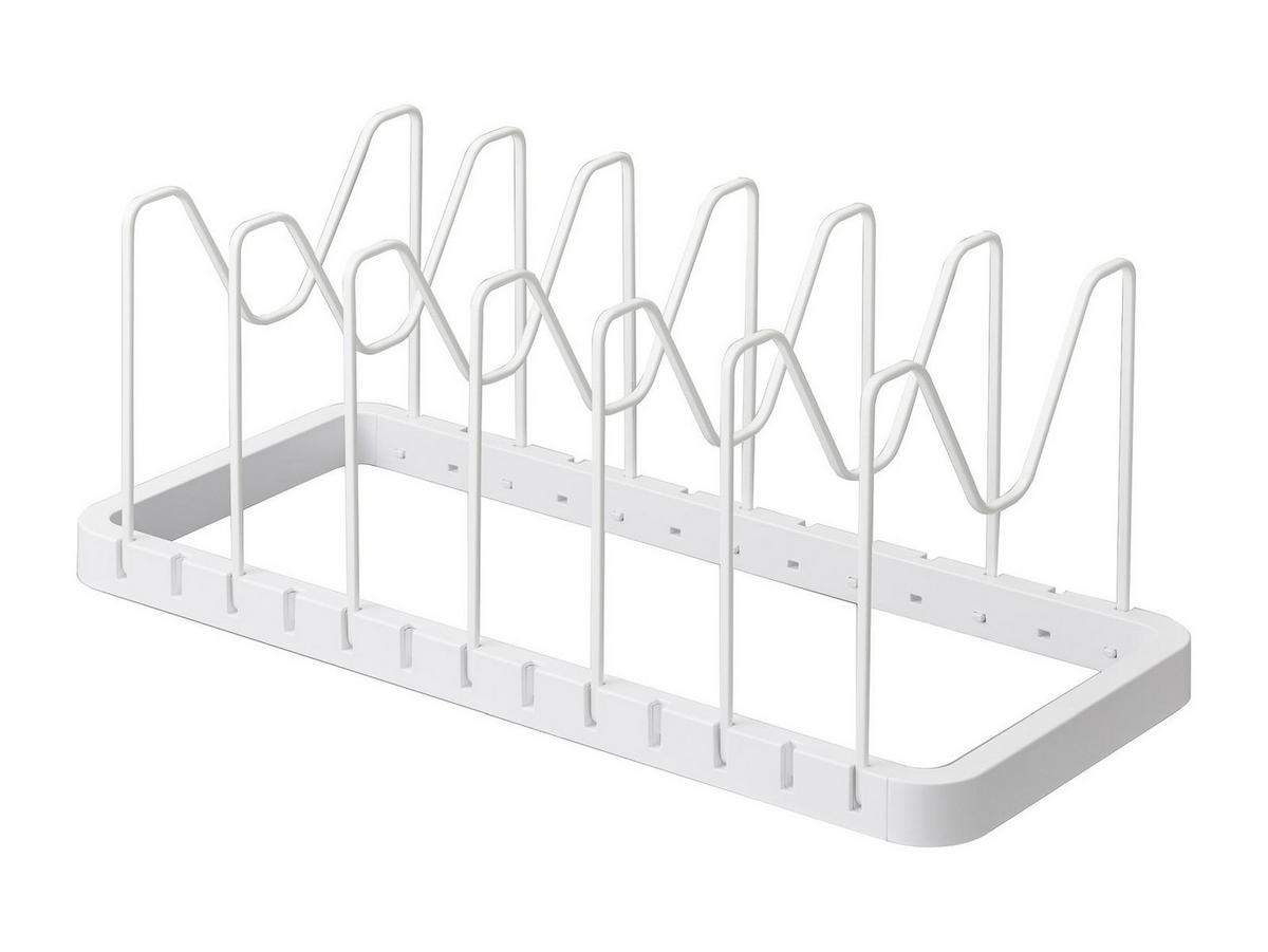 KOCHTOPF- UND DECKELORGANIZER Tower weiß 20/45/17 cm - Weiß, Metall (20/17/45cm) - Yamazaki