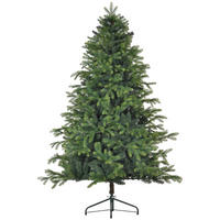 KÜNSTLICHER Weihnachtsbaum, 183 cm Christbaum mit 1700 Spitzen für Weihnachten - Grün, Kunststoff (183cm) - HOMCOM