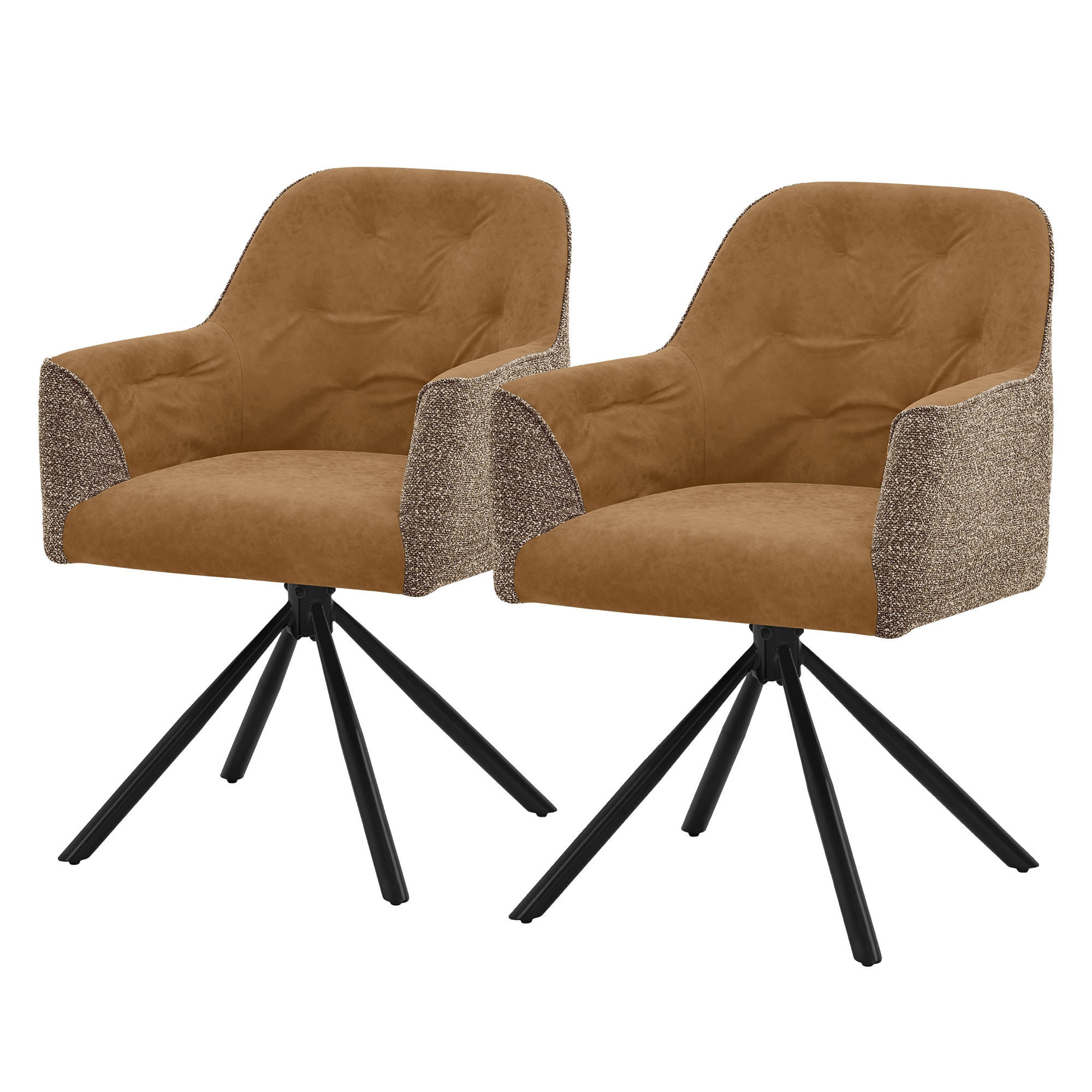 Ml-Design Esszimmerstühle Braun 62x81x65 cm