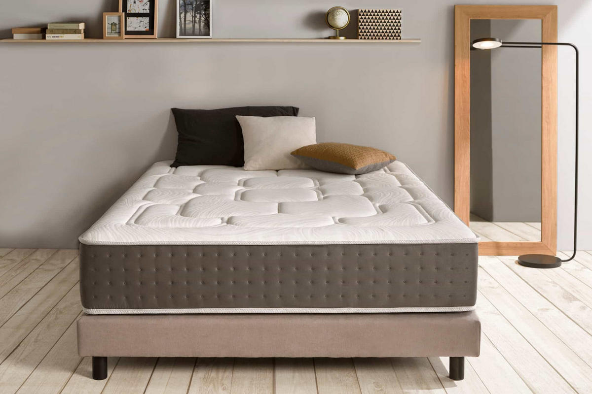 MATRATZE King Max Multizone - 150X200, 30cm - Weiß, Textil (150/200cm) - Moonia