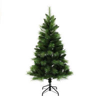 KÜNSTLICHER Weihnachtsbaum 154 cm, Kiefernoptik mit langen Nadeln - Grün, Kunststoff (154cm) - Hometopia