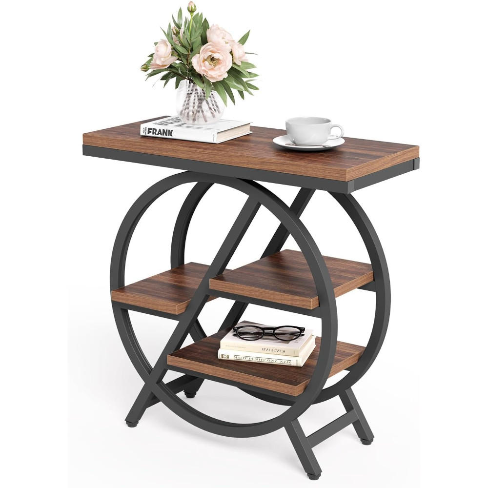 COUCHTISCH, Braun, mit 4 Ablagefächern, Stauraum - Braun, Holzwerkstoff (30/60/65cm) - Kaket