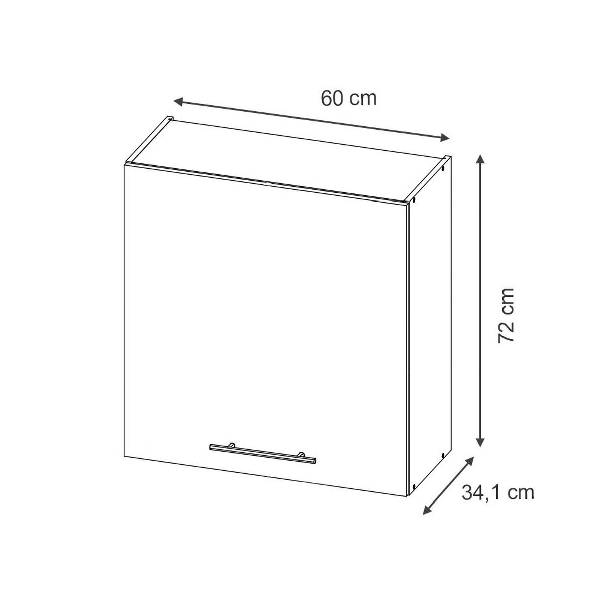 VĚŠÁK NA STĚNU Fame-Line, Bílý venkovský dům, 60 cm - bílá/barva dubu, kompozitní dřevo (60/72/34.1cm) - Vicco