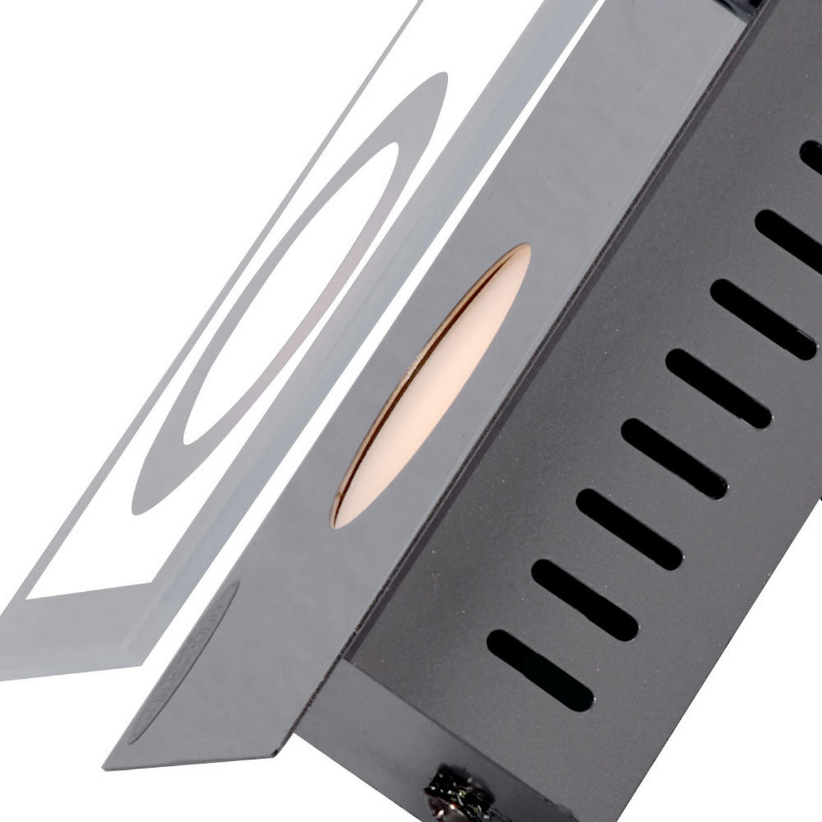 LED WANDLEUCHTE Metall Chrom Silber - Silberfarben, Glas (10/7/25cm) - Wofi