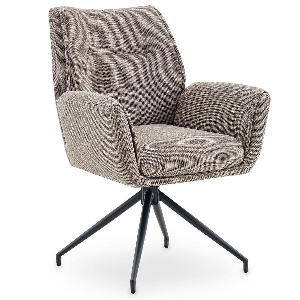 ESSZIMMERSTÜHLE LIRA 2er-Set beige - Beige, Textil (65/88/64cm) - IDIMEX