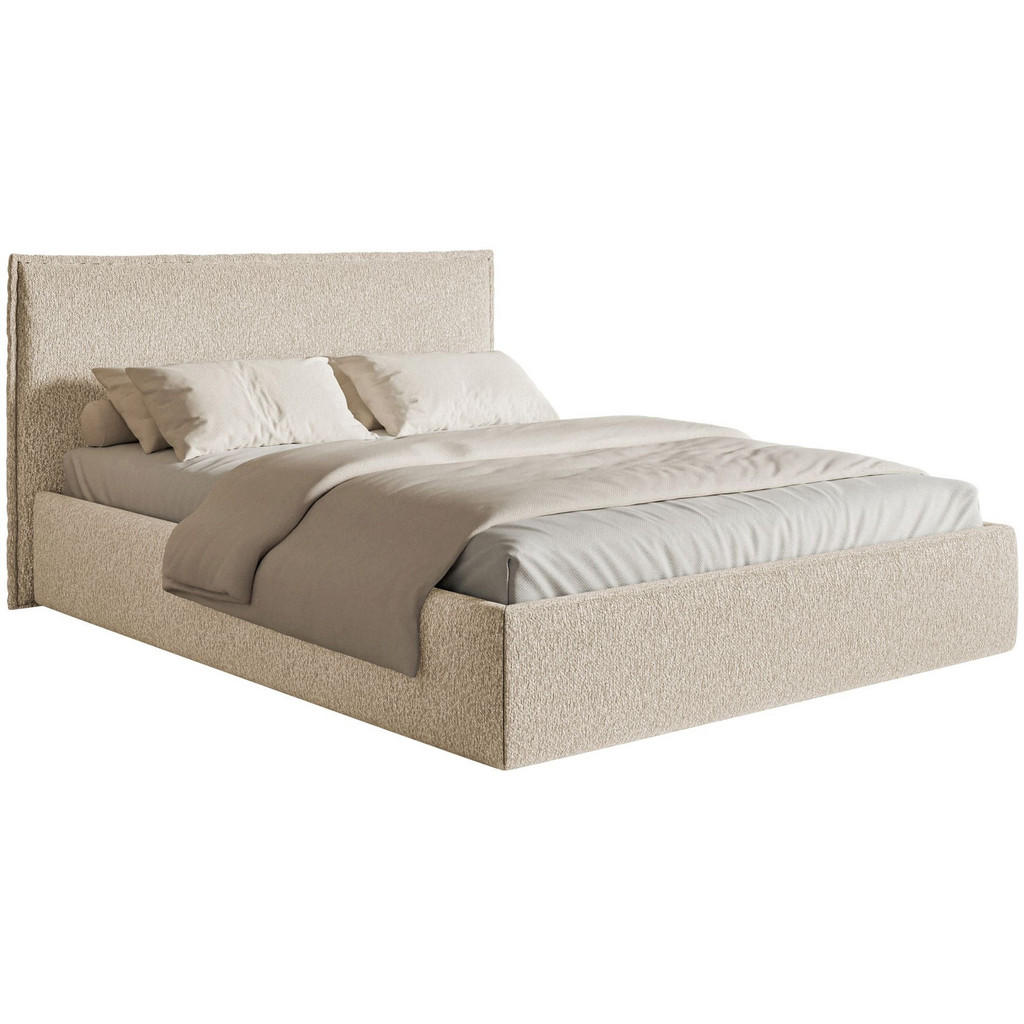 Selsey ČALOUNĚNÁ POSTEL Softie Slim světle béžová ženylka 200x200