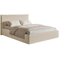 POLSTERBETT Softie Slim Hellbeige Chenille 140x200 - Ecru, Textil (140/200cm) - Selsey