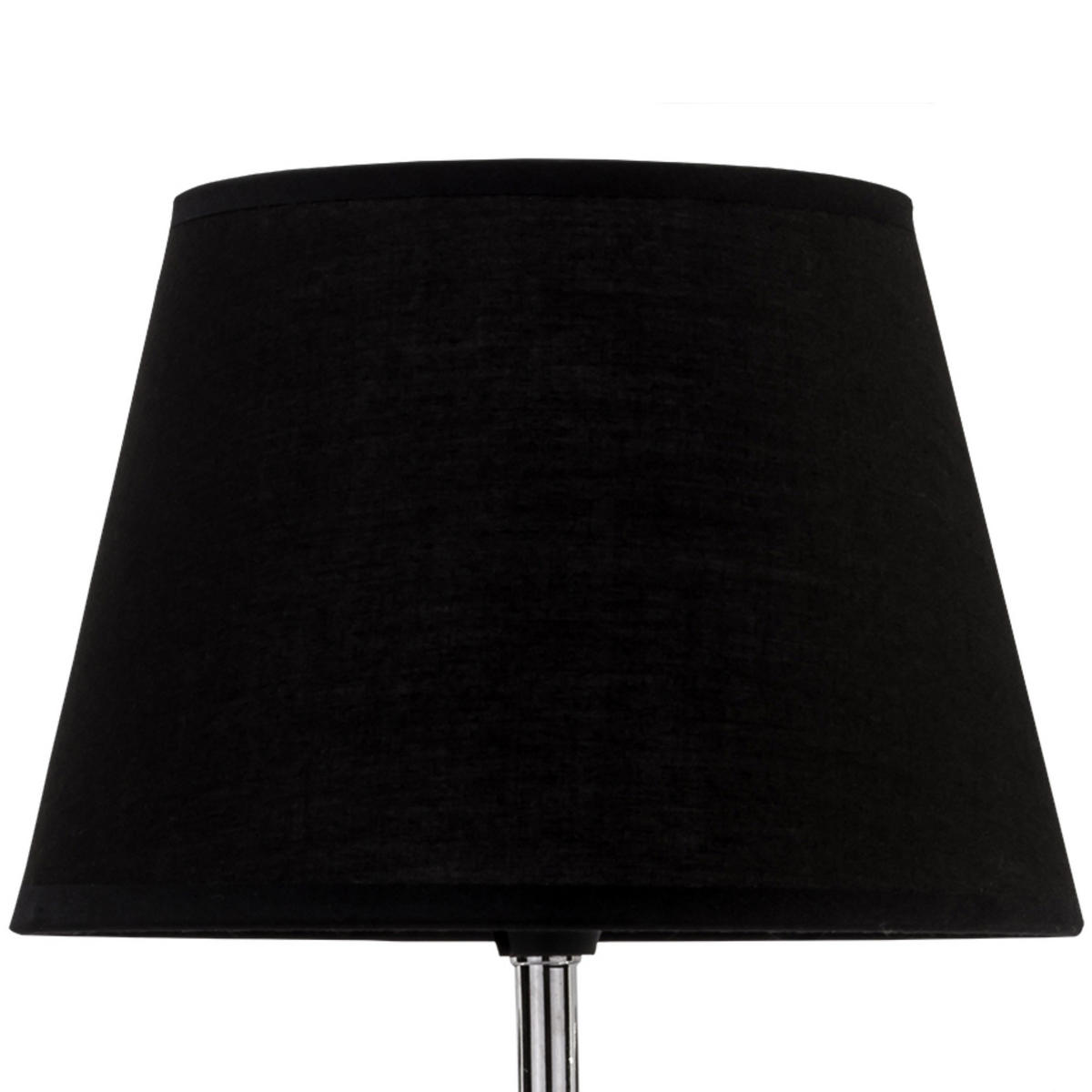 TISCHLAMPE FODIO 2-er Set, Silber/Schwarz - Silberfarben/Schwarz, Keramik/Textil (24/24/40cm) - KONSIMO®