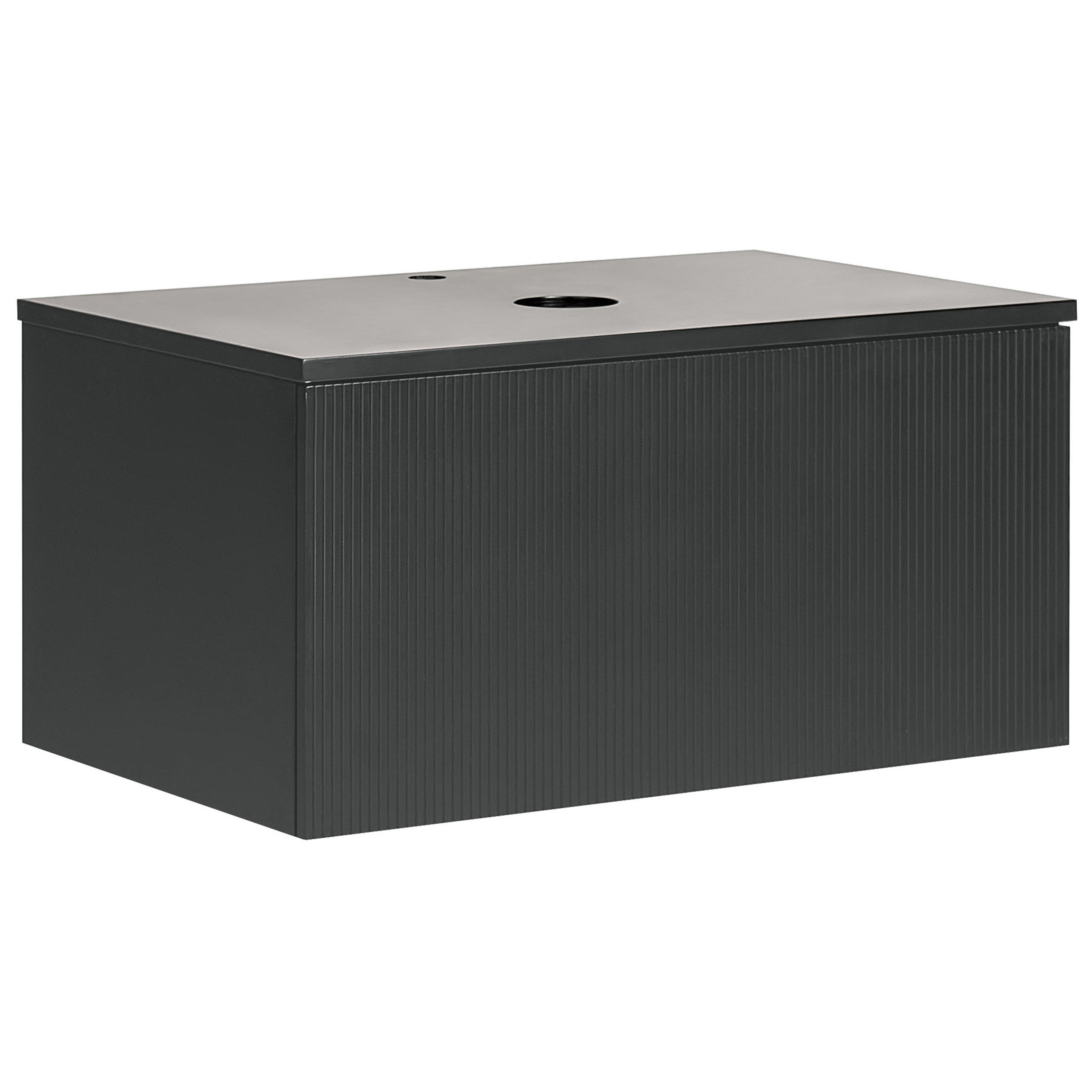 DULAP SUB LAVOAR montat pe perete 80 cm negru Alzira