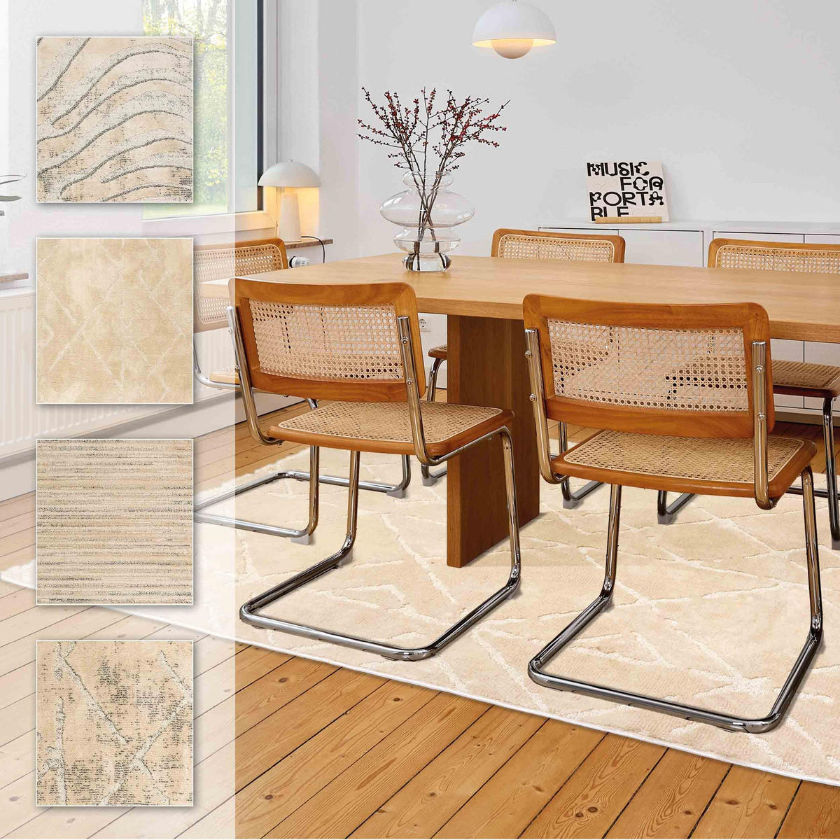 KURZFLORTEPPICH LOU - Creme, Textil (200/280cm) - Astra