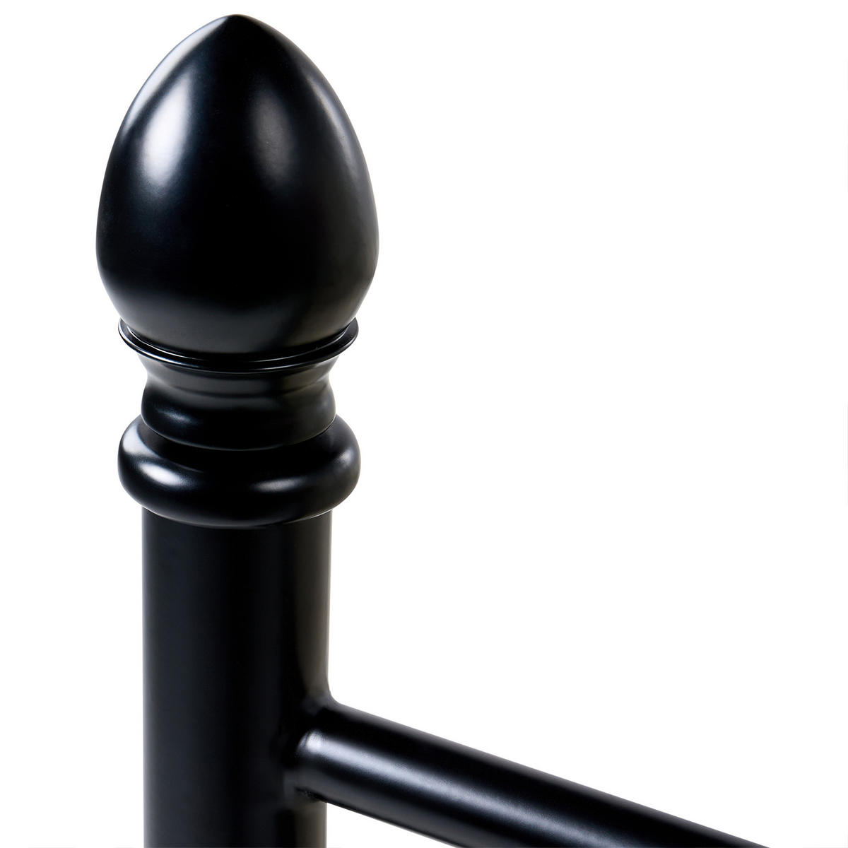 BETT mit Lattenrost 120/200 cm Schwarz Antlia - Schwarz, Metall (120/200cm) - Beliani