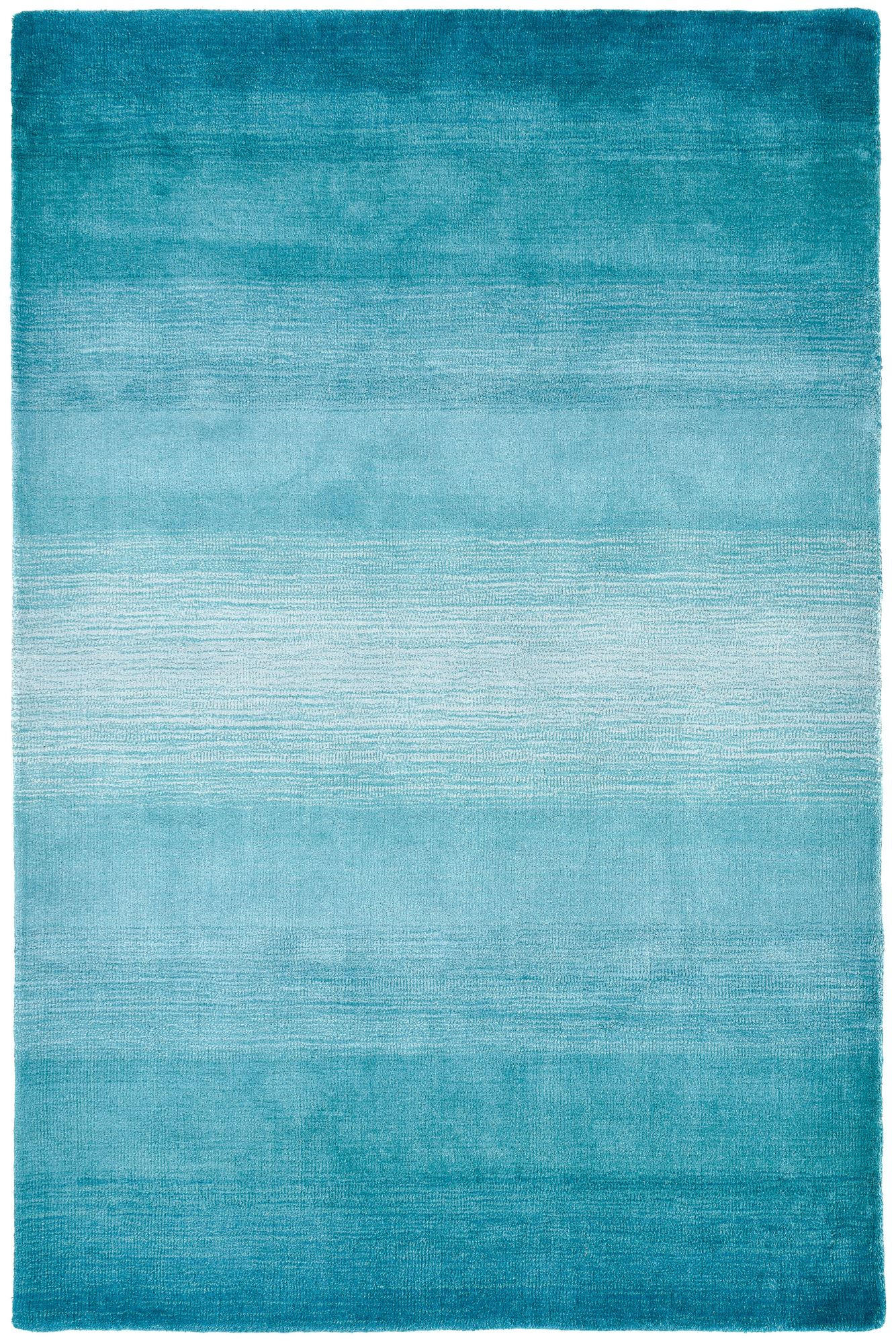 TUFTTEPPICH Wool Comfort 160x230 cm - Türkis, Textil (160/230cm) - THEKO